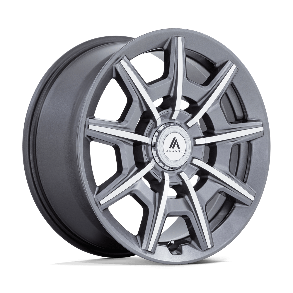 Felga aluminiowa AB041 ESQUIRE Gloss Anthracite Bright Mach ASANTI
