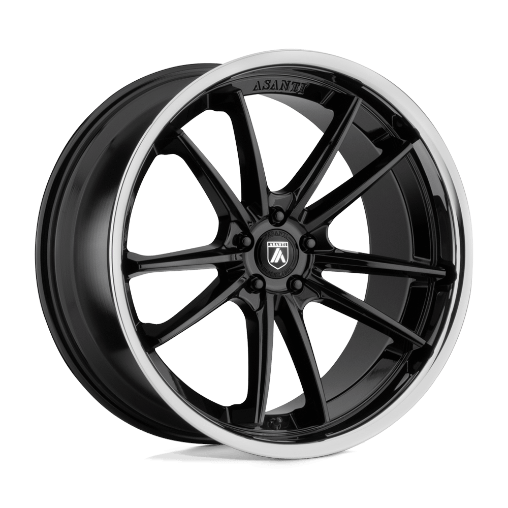 Felga aluminiowa ABL-23 SIGMA Gloss Black W/ Chrome Lip ASANTI