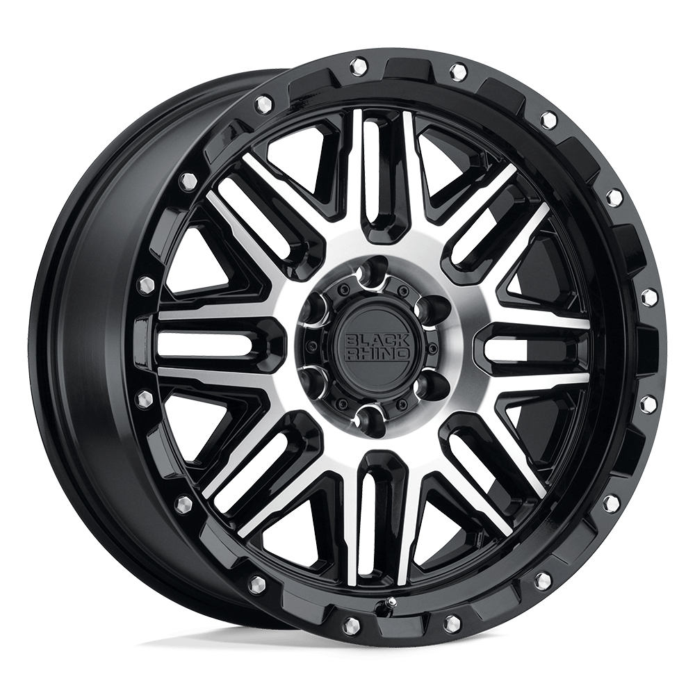 Felga aluminiowa ALAMO Gloss Black W/ Machined Face & Stainless Bolts BLACK RHINO