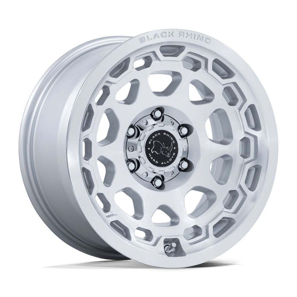 Felga aluminiowa BR026 CONGO Gloss Silver W/ Machined Face BLACK RHINO