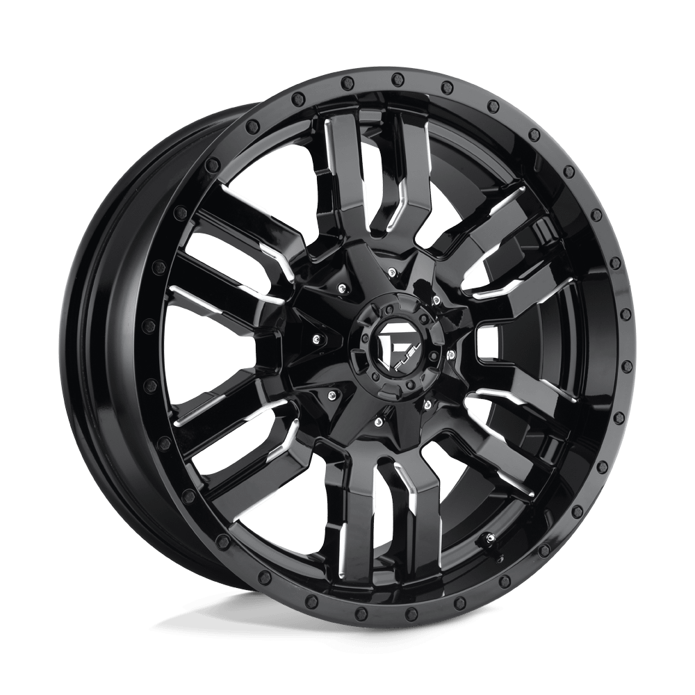 Felga aluminiowa D595 SLEDGE Gloss Black Milled FUEL