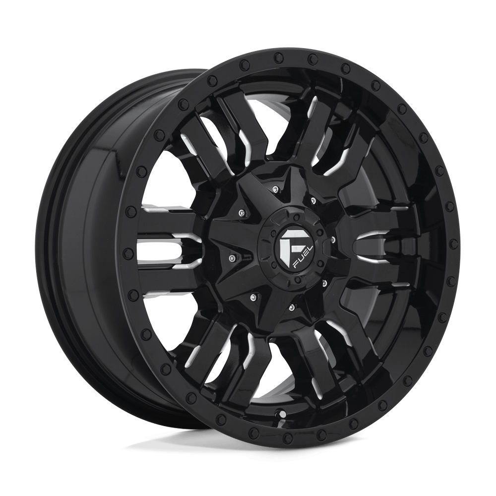 Felga aluminiowa D595 SLEDGE Gloss Black Milled FUEL