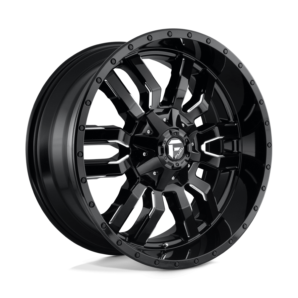 Felga aluminiowa D595 SLEDGE Gloss Black Milled FUEL
