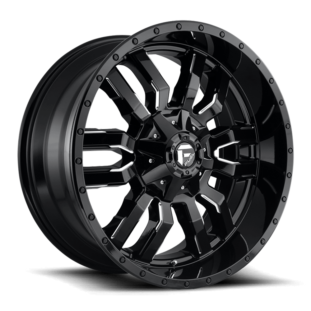 Felga aluminiowa D595 Sledge Gloss Black Milled Fuel