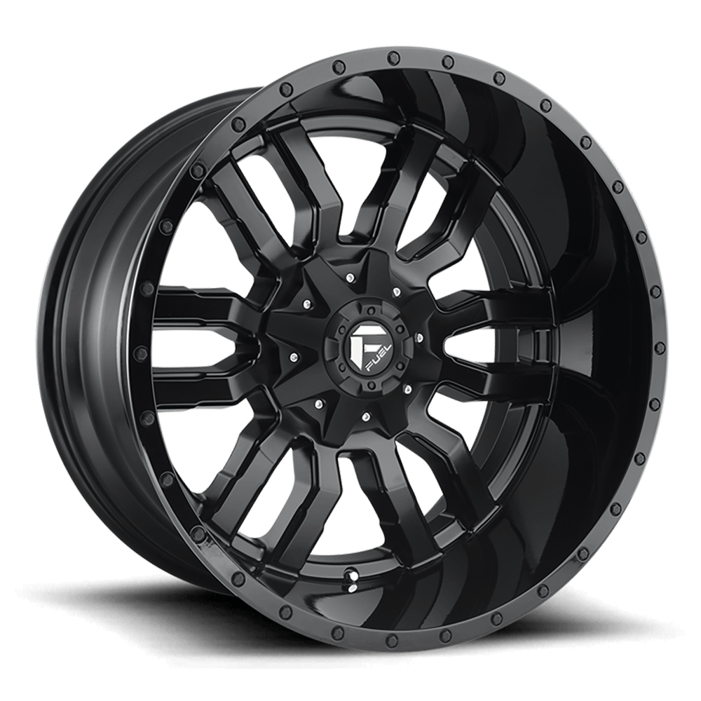 Felga aluminiowa D596 Sledge Matte Black Gloss Black LIP Fuel