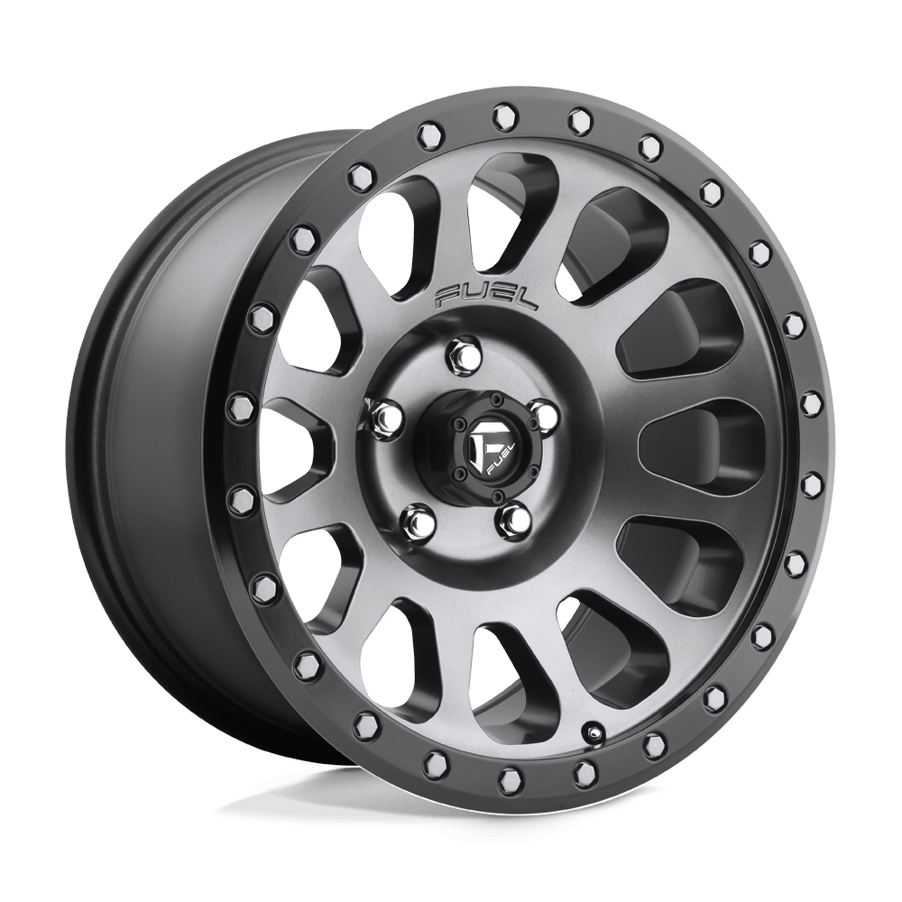Felga aluminiowa D601 VECTOR Matte Gun Metal Black Bead Ring FUEL