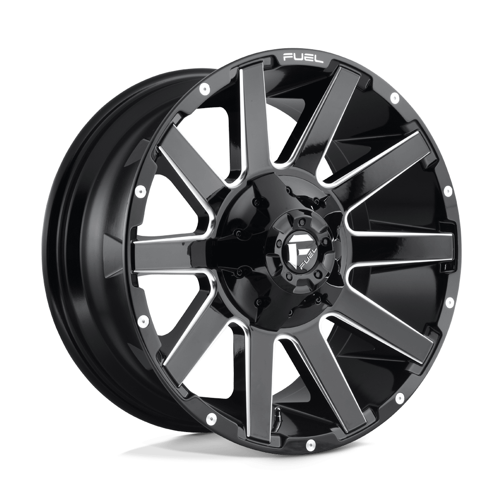 Felga aluminiowa D615 CONTRA Gloss Black Milled FUEL