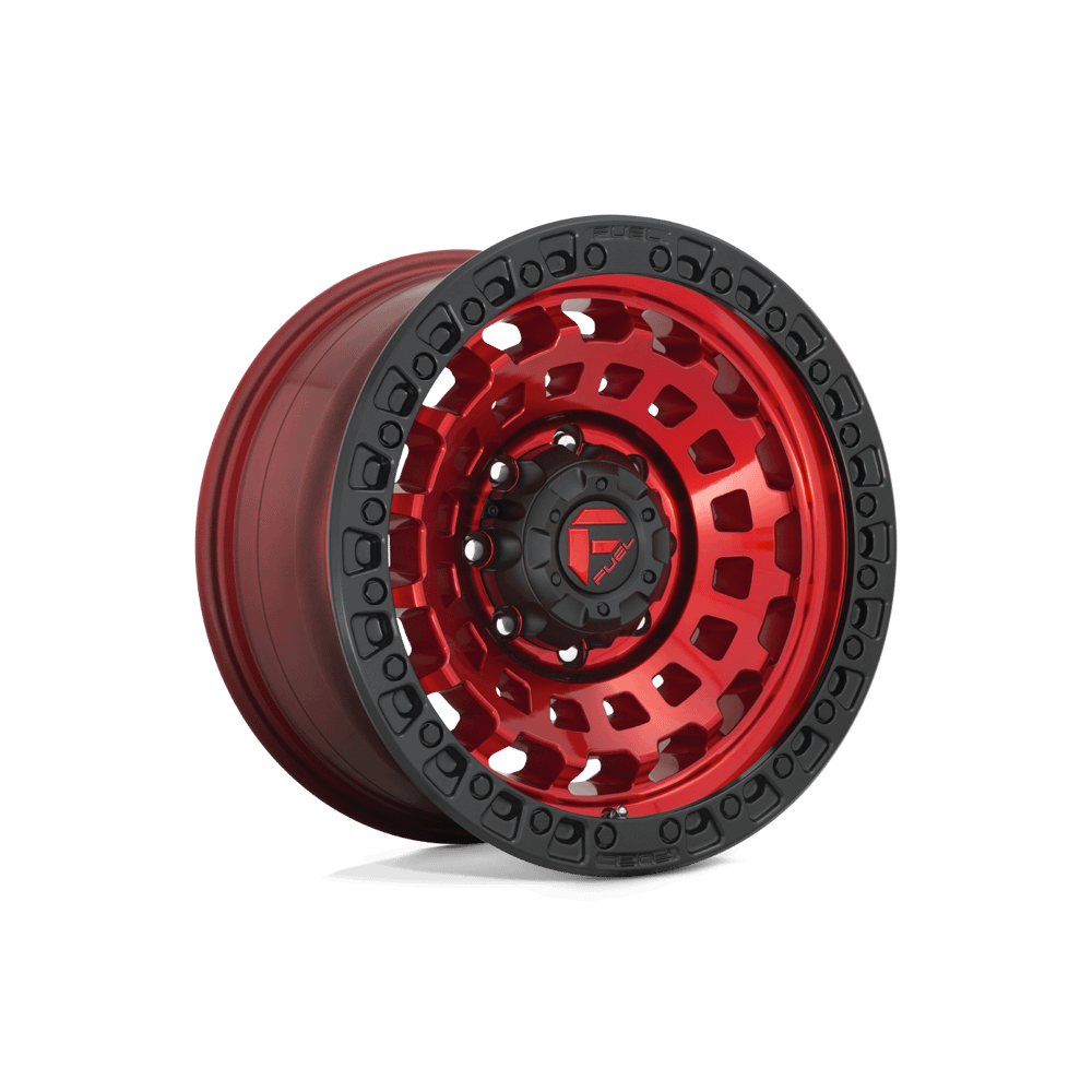 Felga aluminiowa D632 Zephyr Candy RED Black Bead Ring Fuel