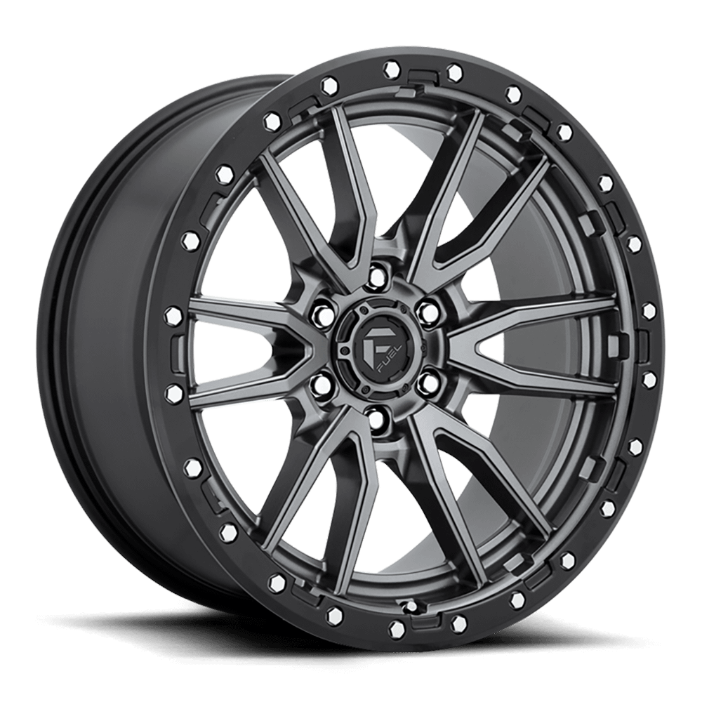 Felga aluminiowa D680 Rebel 6 Matte Gun Metal/Black Ring Fuel