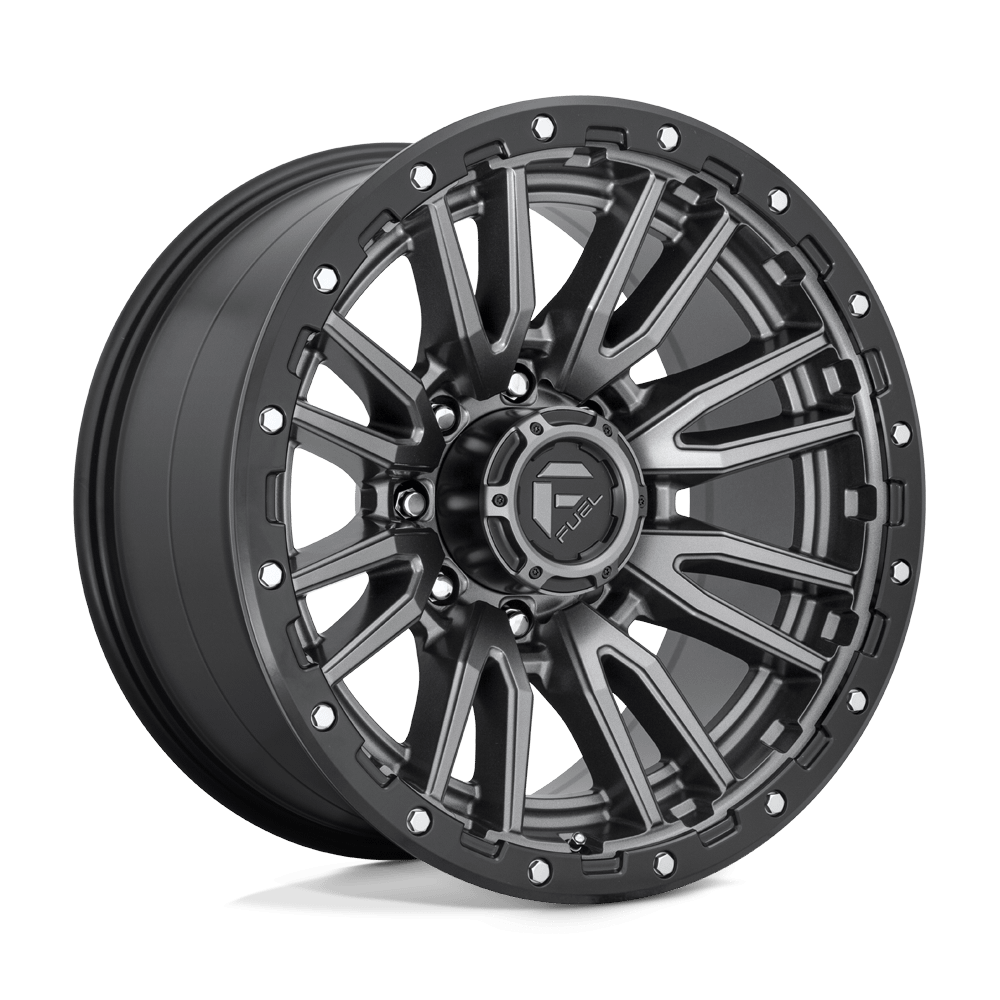 Felga aluminiowa D680 REBEL Matte Gun Metal Black Bead Ring FUEL