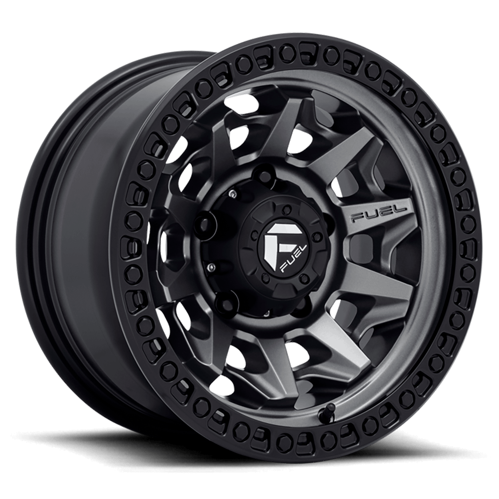 Felga aluminiowa D716 Covert Matte GUN Metal Black Bead Ring Fuel
