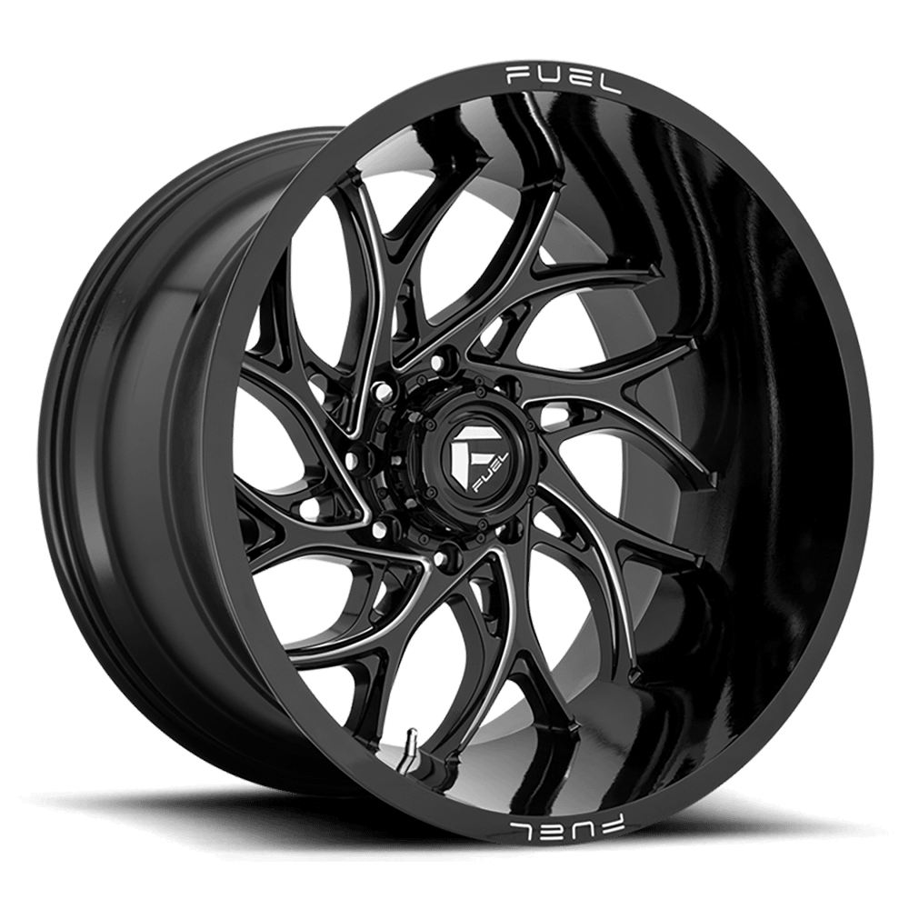 Felga aluminiowa D741 Runner Gloss Black Milled Fuel
