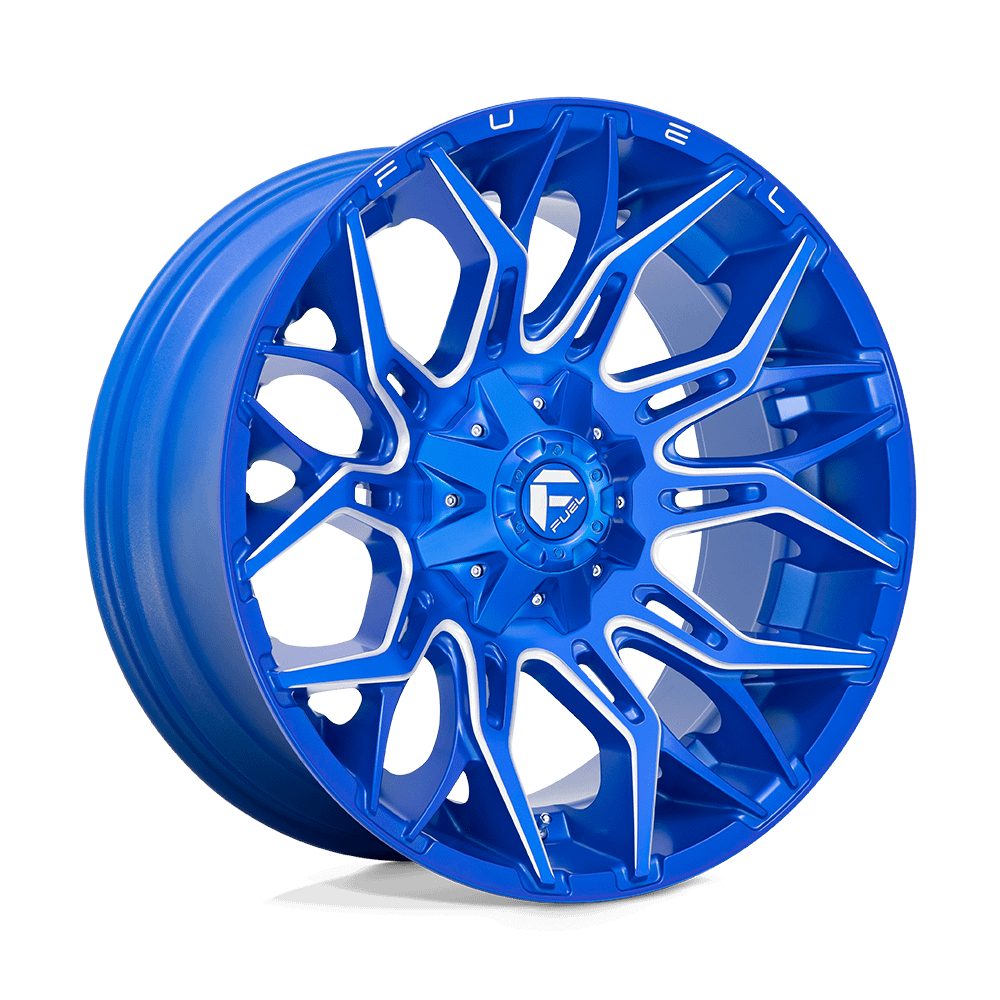 Felga aluminiowa D770 TWITCH Anodized Blue Milled FUEL