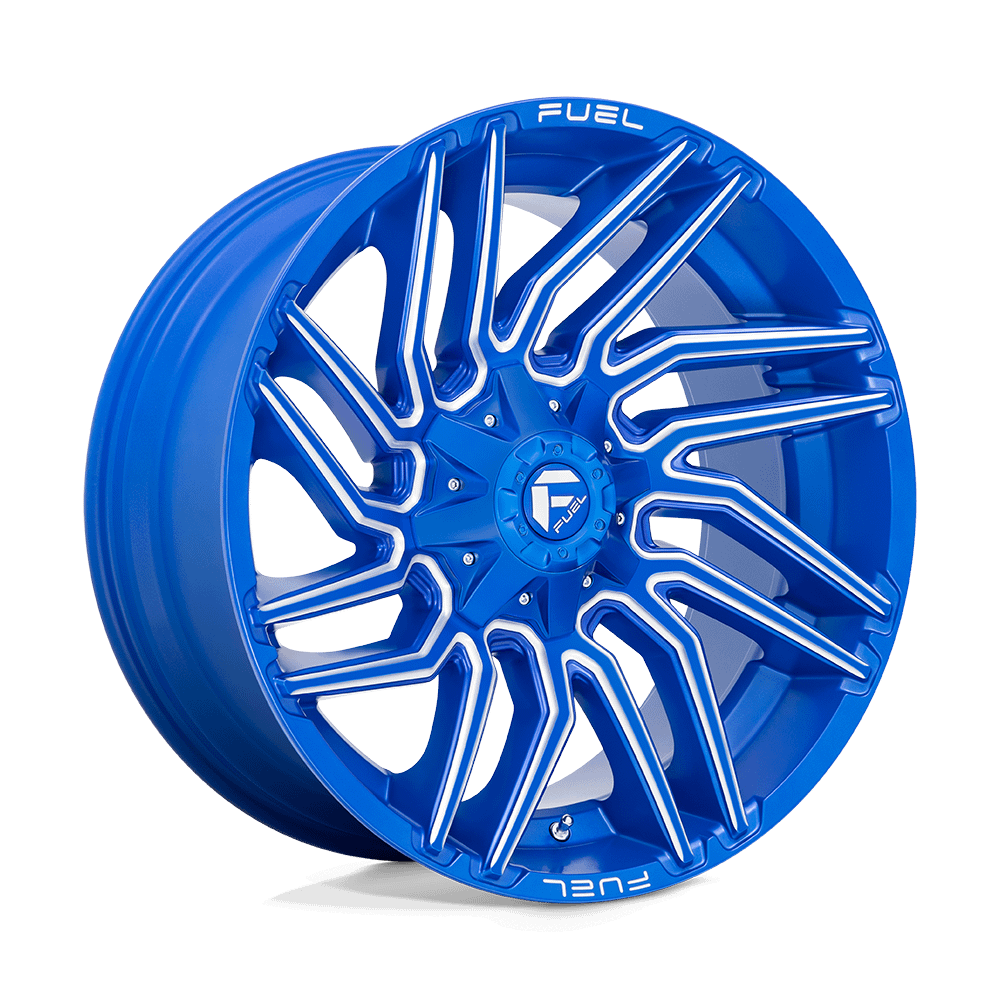 Felga aluminiowa D774 TYPHOON Anodized Blue Milled FUEL