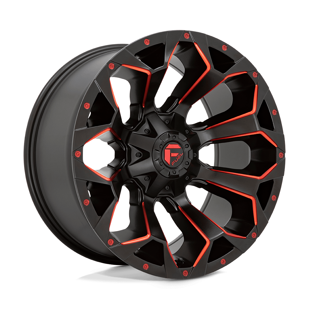 Felga aluminiowa D787 ASSAULT Matte Black Red Milled FUEL