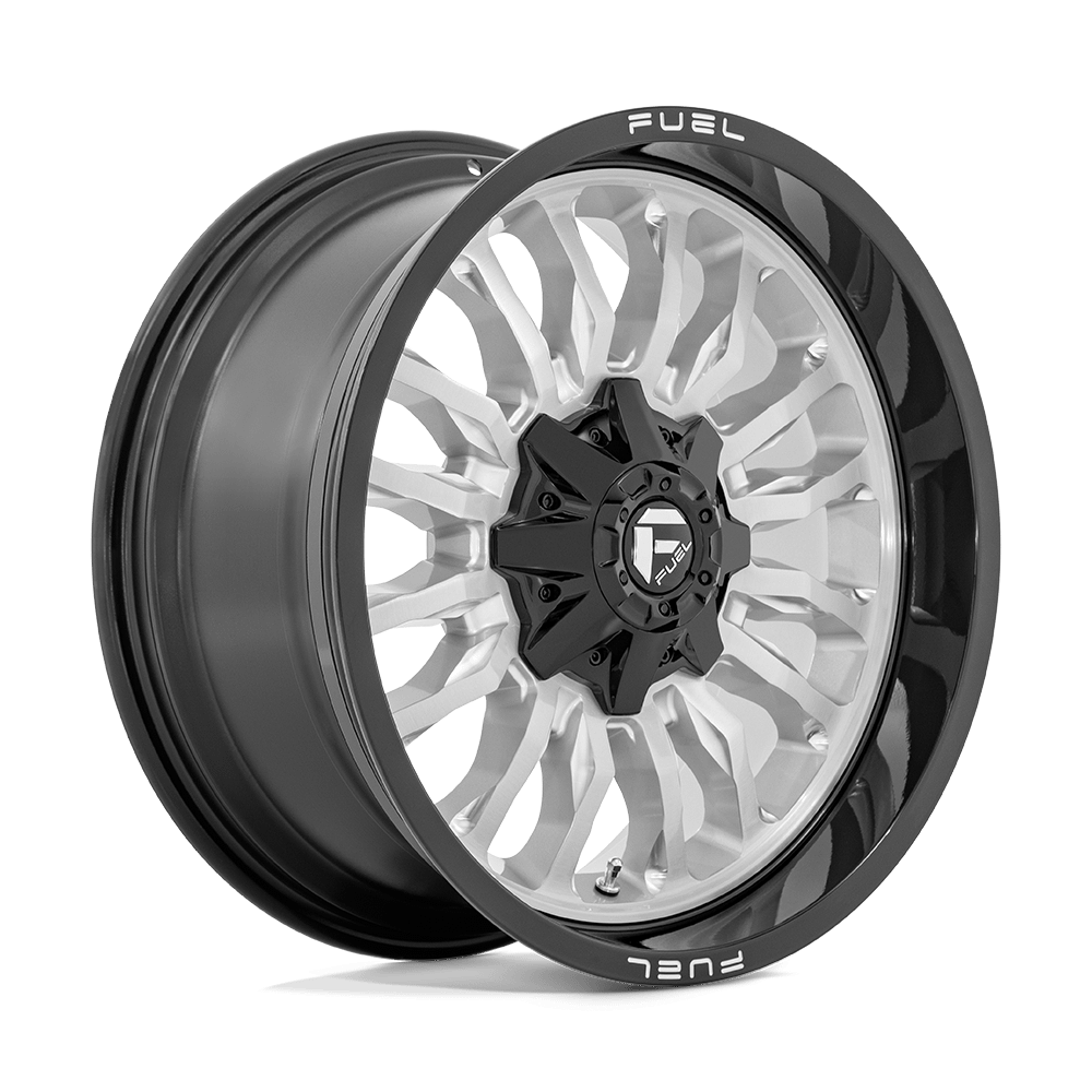 Felga aluminiowa D798 ARC Silver Brushed Face W/ Milled Black Lip FUEL