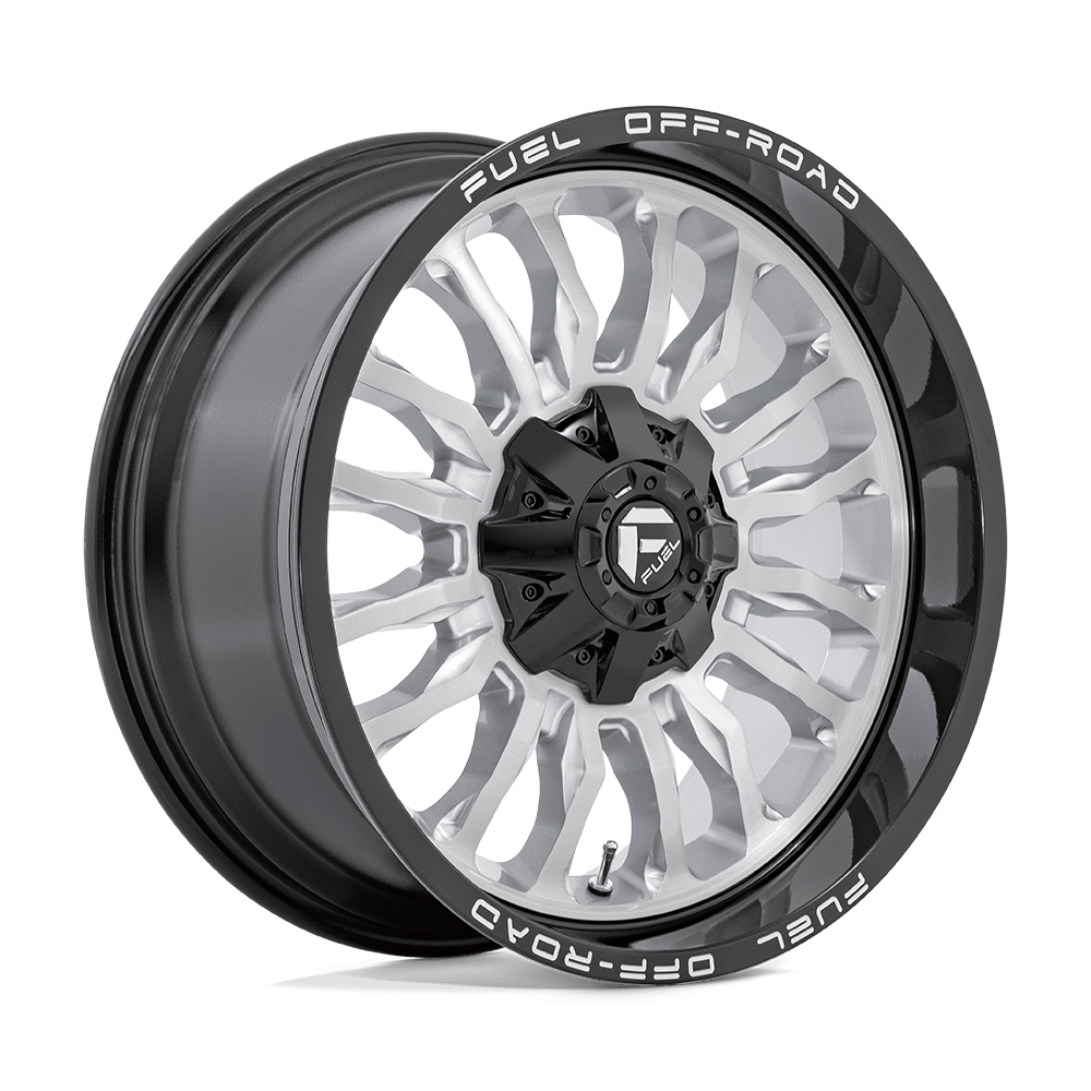 Felga aluminiowa D798 ARC Silver Brushed Face W/ Milled Black Lip FUEL