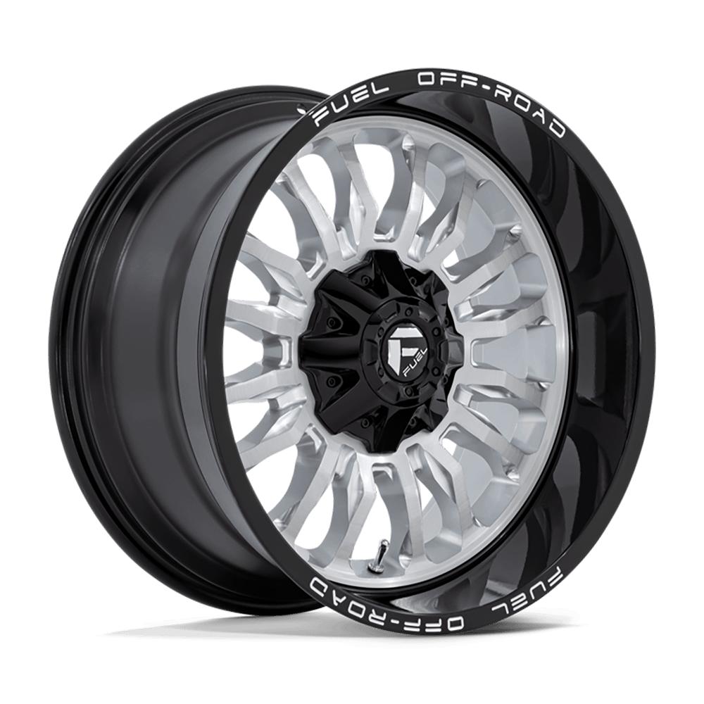 Felga aluminiowa D798 ARC Silver Brushed Face W/ Milled Black LIP Fuel