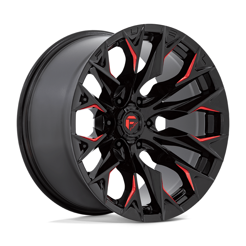 Felga aluminiowa D823 FLAME Gloss Black Milled W/ Candy Red FUEL