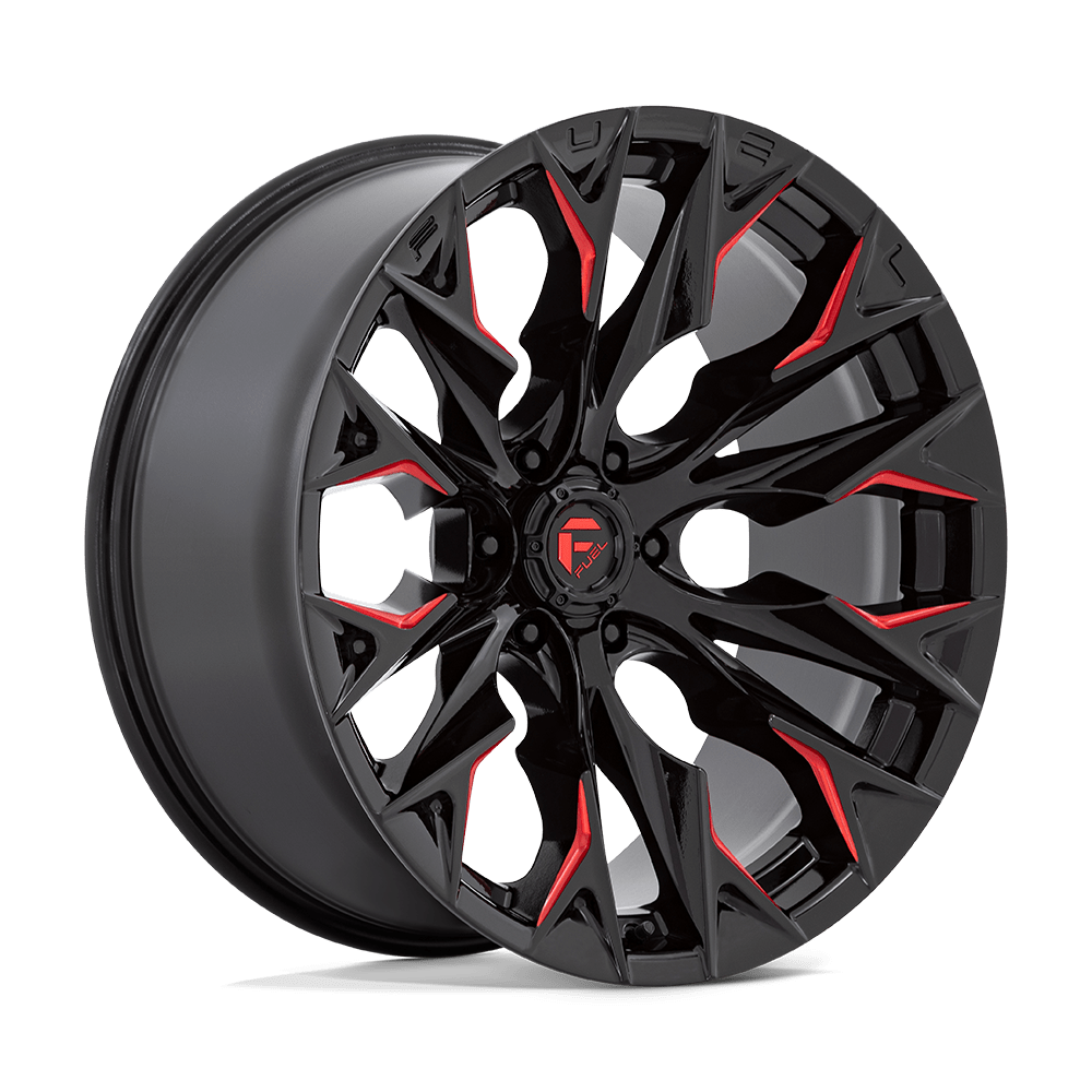 Felga aluminiowa D823 FLAME Gloss Black Milled W/ Candy Red FUEL