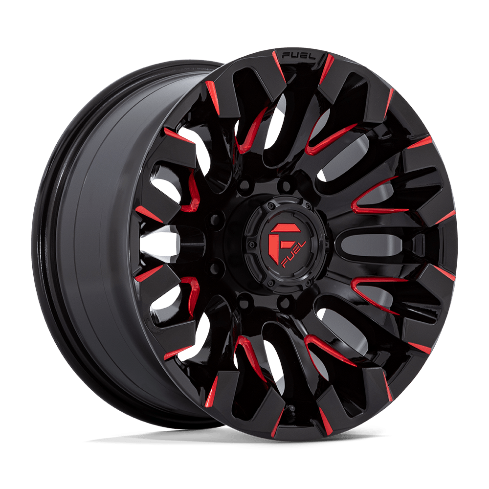 Felga aluminiowa D829 QUAKE Gloss Black Milled Red Tint FUEL