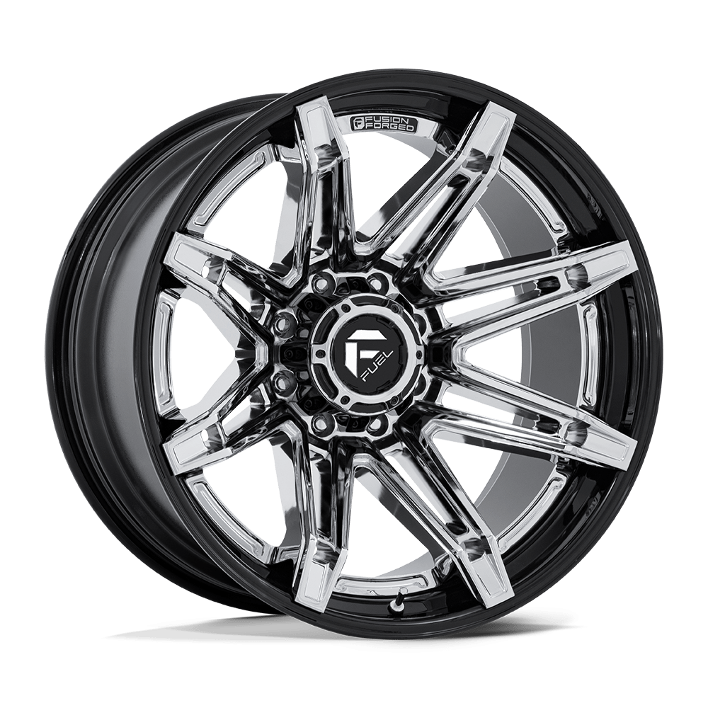 Felga aluminiowa FC401 BRAWL Chrome W/ Gloss Black Lip FUEL