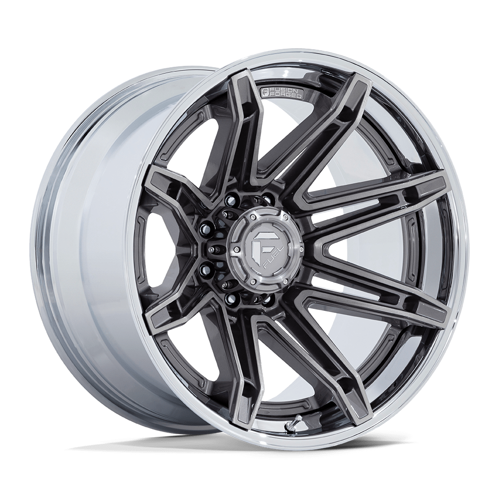 Felga aluminiowa FC401 BRAWL Platinum W/ Chrome Lip FUEL