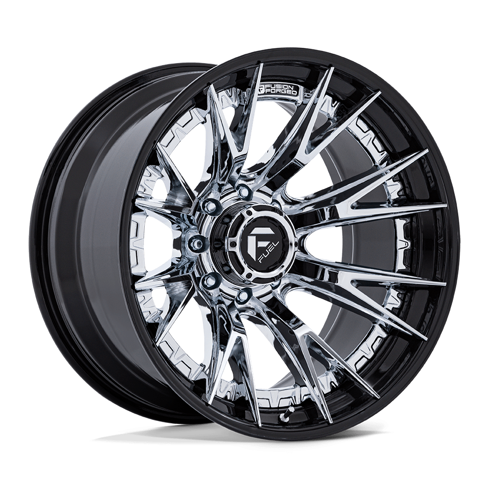 Felga aluminiowa FC402 CATALYST Chrome W/ Gloss Black Lip FUEL