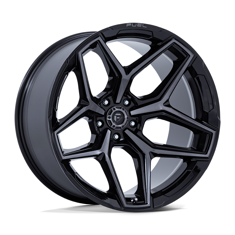 Felga aluminiowa FLUX Gloss Black Brush Fc Gray Ddt FUEL