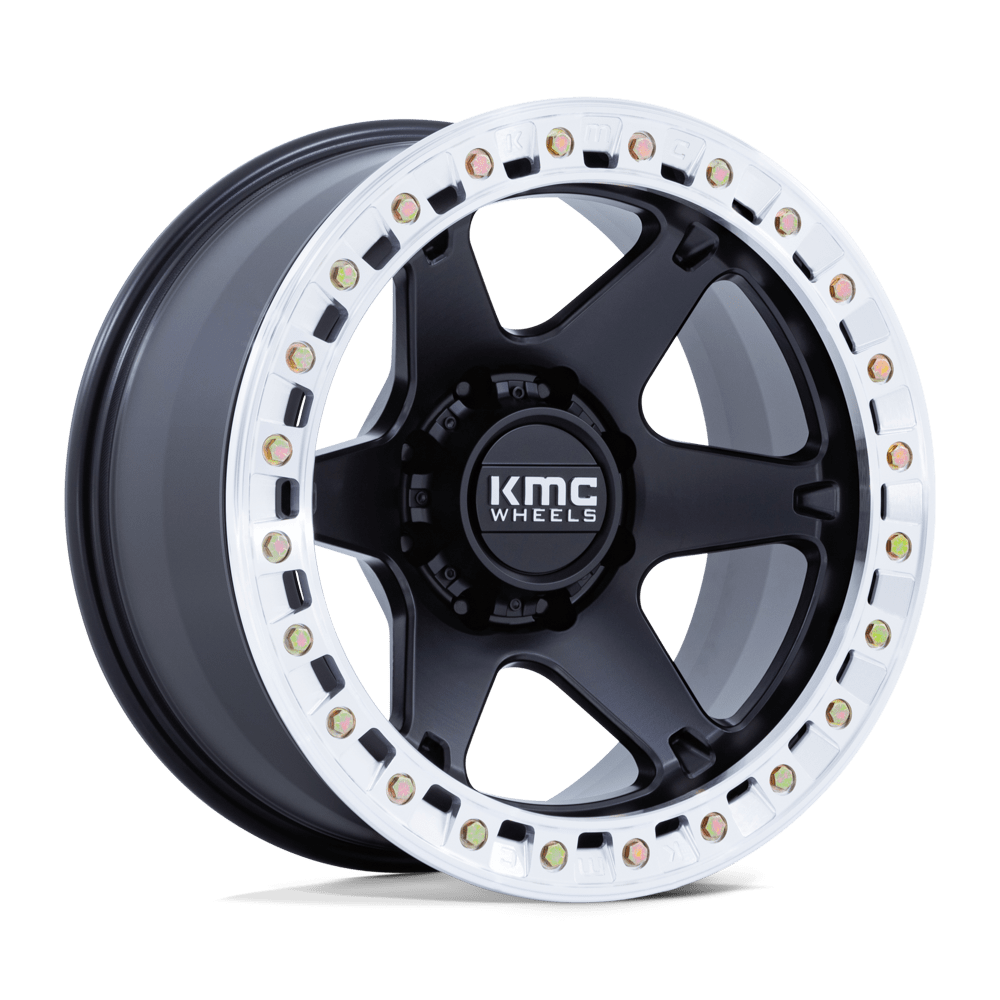 Felga aluminiowa KM238 VI BEADLOCK Satin Black W/ Machined Ring KMC