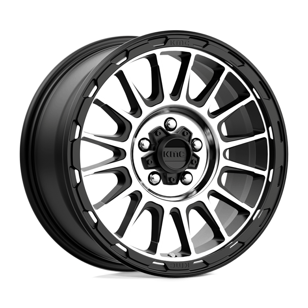 Felga aluminiowa KM542 Impact Satin Black Machined KMC
