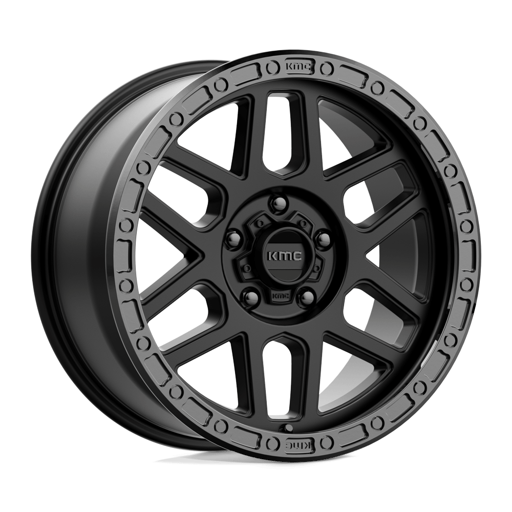 Felga aluminiowa KM544 MESA Satin Black W/ Gloss Black Lip KMC
