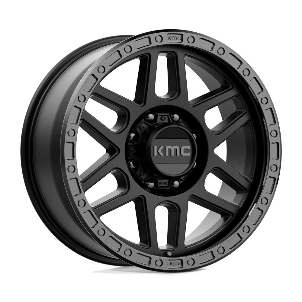 Felga aluminiowa KM544 MESA Satin Black W/ Gloss Black Lip KMC