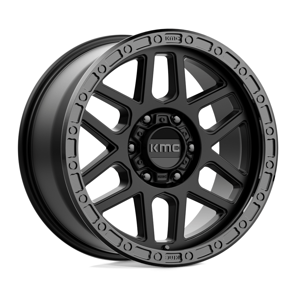 Felga aluminiowa KM544 MESA Satin Black W/ Gloss Black Lip KMC