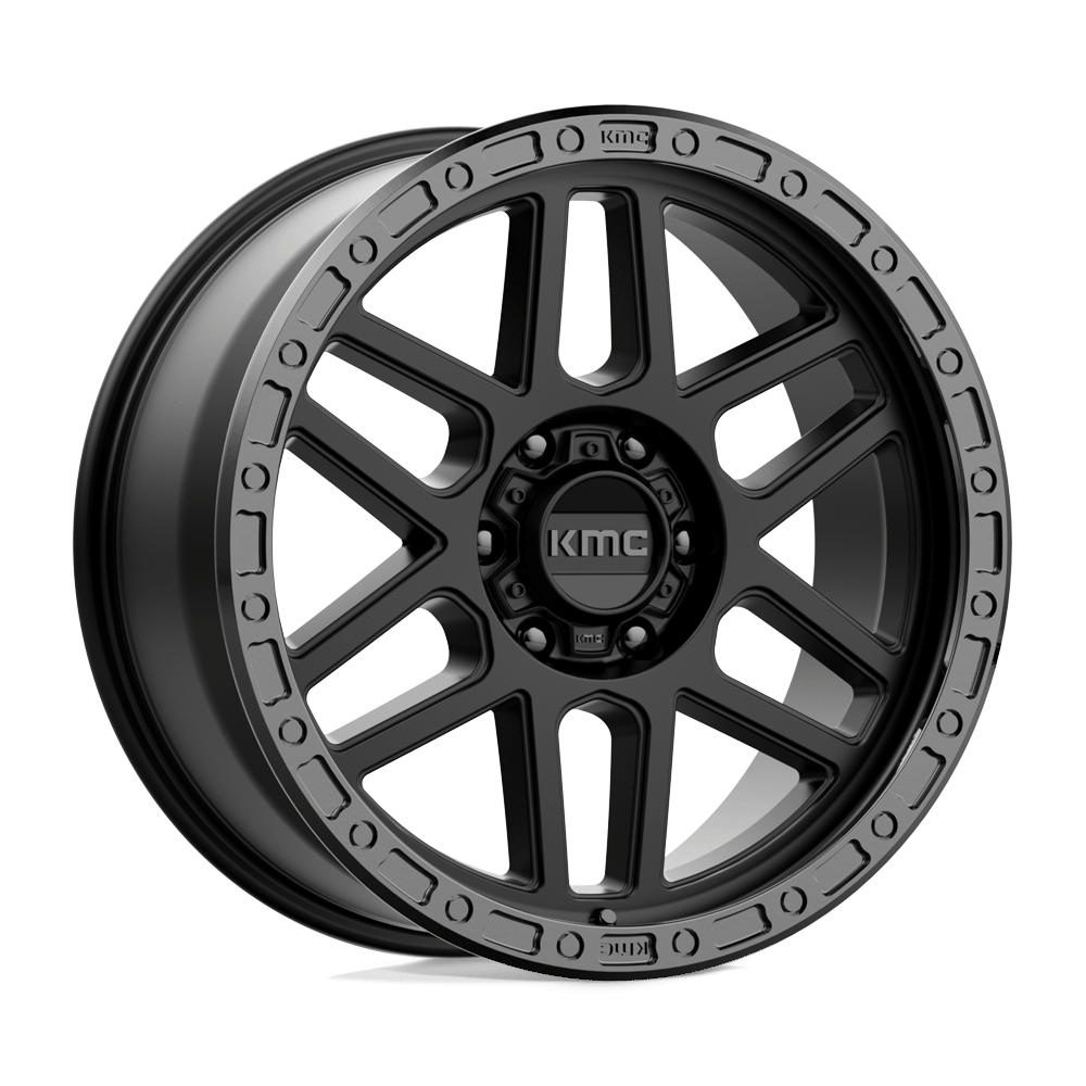 Felga aluminiowa KM544 MESA Satin Black W/ Gloss Black Lip KMC