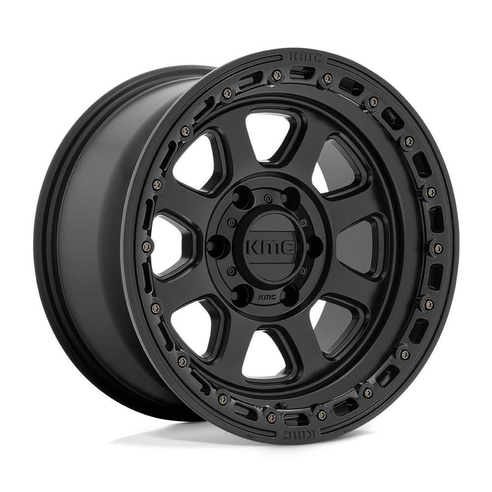 Felga aluminiowa KM548 CHASE Satin Black W/ Gloss Black Lip KMC