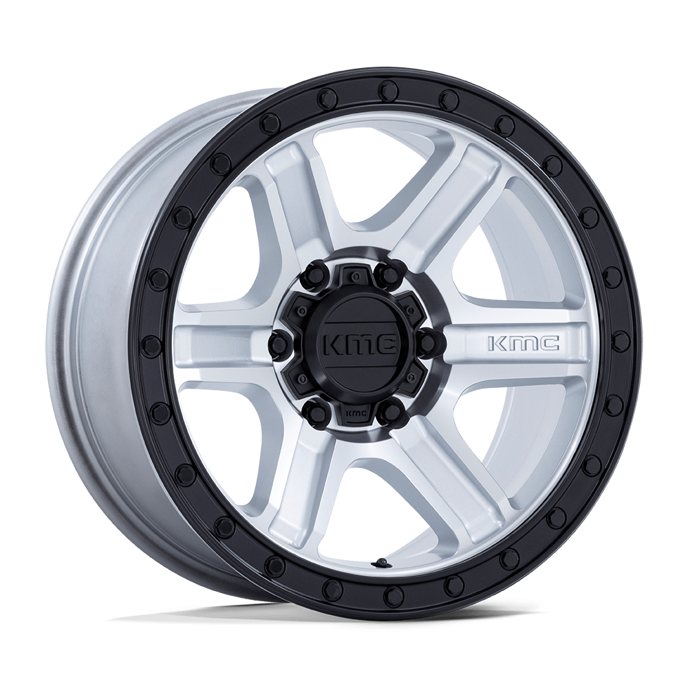Felga aluminiowa KM551 OUTRUN Machined W/ Gloss Black Lip KMC