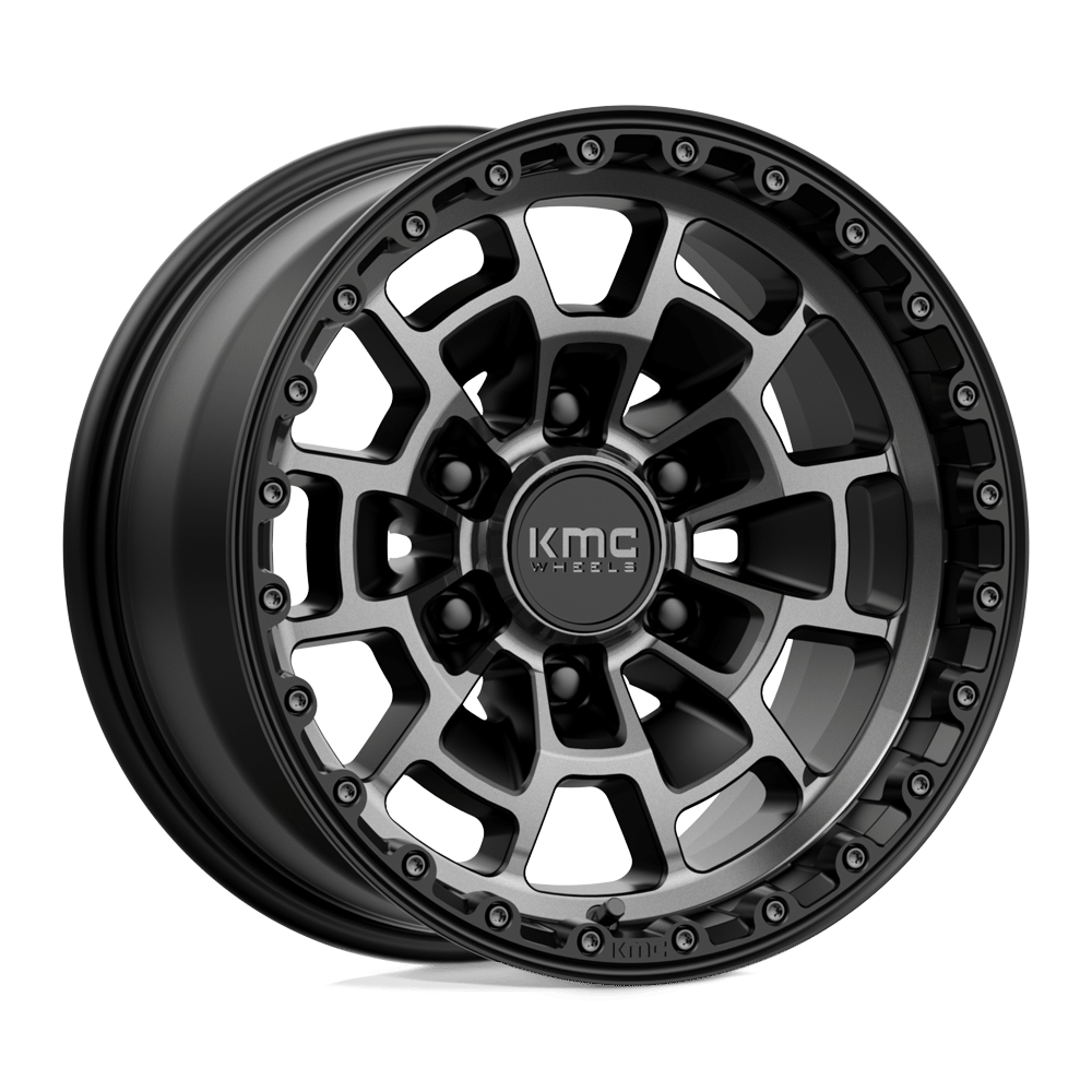 Felga aluminiowa KM718 SUMMIT Satin Black W/ Gray Tint KMC