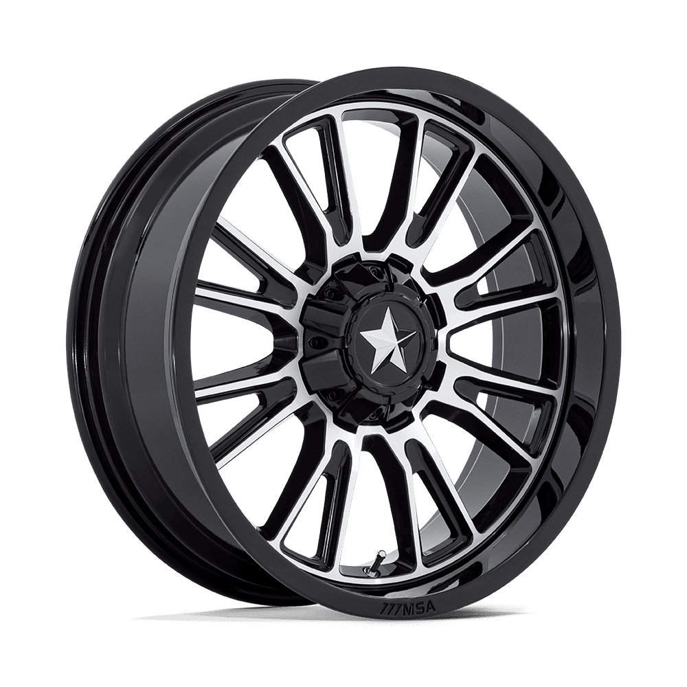 Felga aluminiowa M51 THUNDERLIPS Gloss Black Machined MSA