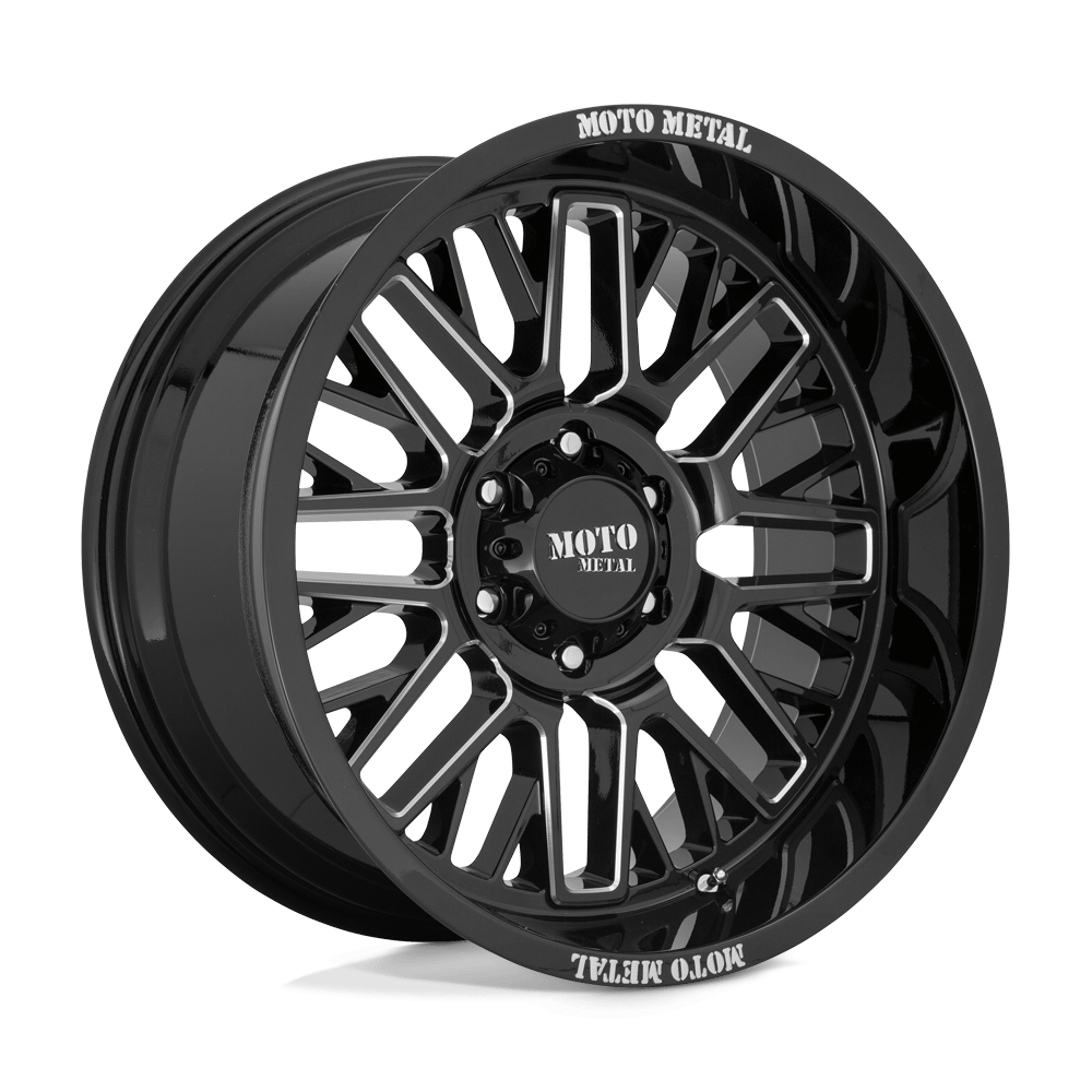 Felga aluminiowa MO802 WARLOCK Gloss Black Milled MOTO METAL