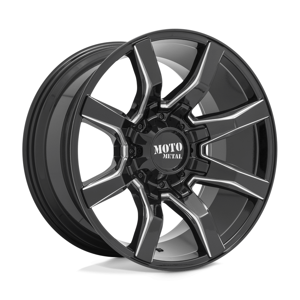 Felga aluminiowa MO804 SPIDER Gloss Black Milled MOTO METAL