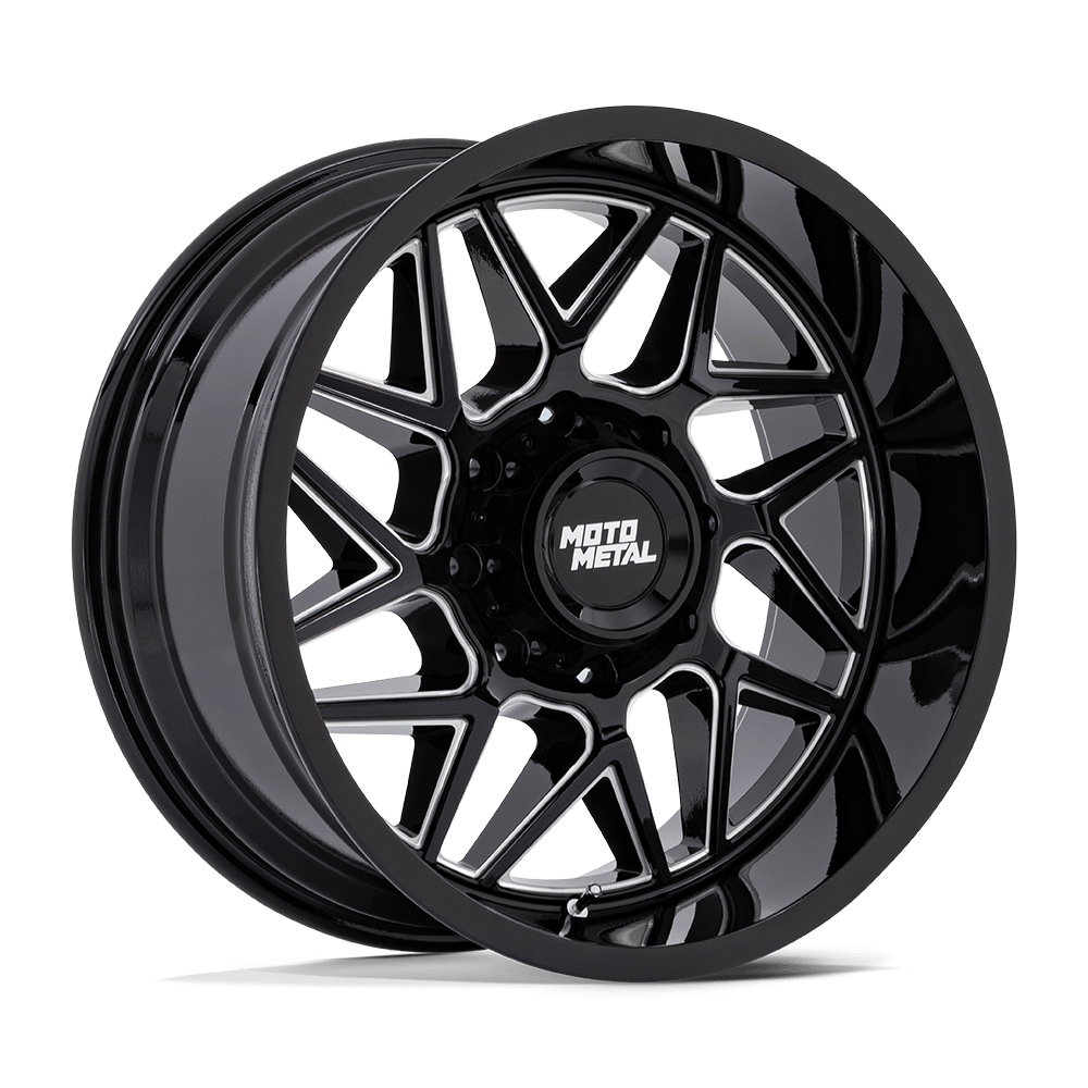 Felga aluminiowa MO812 TURBINE Gloss Black Milled MOTO METAL