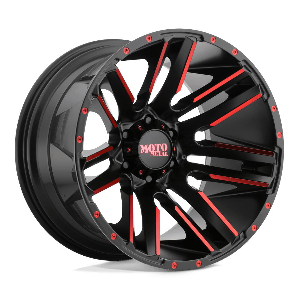 Felga aluminiowa MO978 RAZOR Satin Black Machined W/ Red Clear Coat MOTO METAL