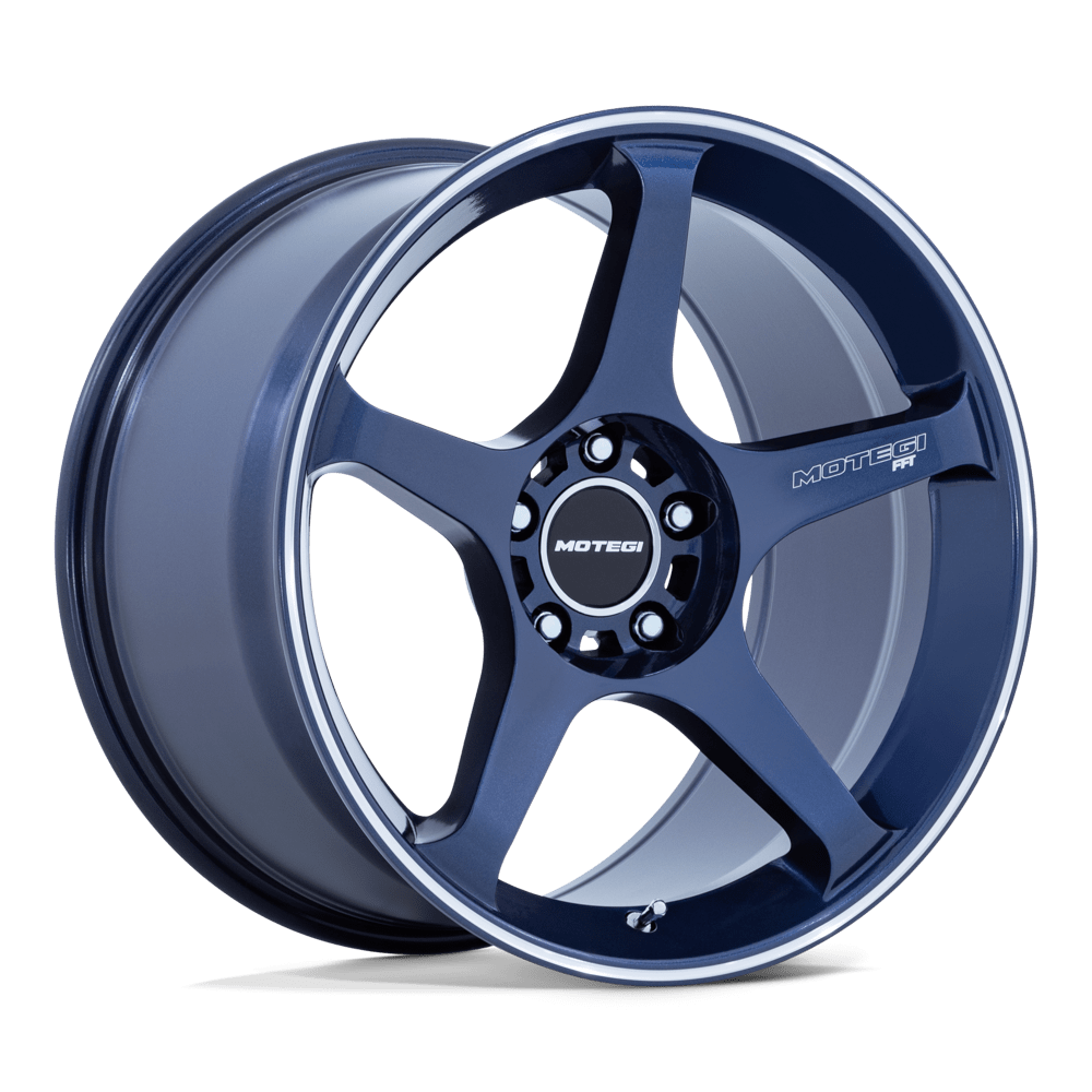 Felga aluminiowa MR159 BATTLE V Obsidian Blue W/ Machined Lip Stripe MOTEGI RACING
