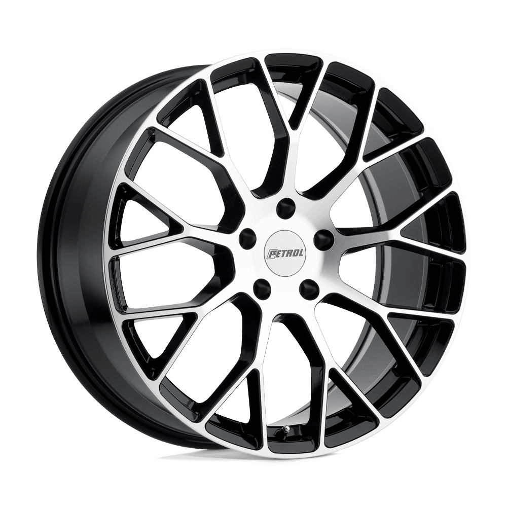 Felga aluminiowa P2B Gloss Black W/ Machined Face PETROL