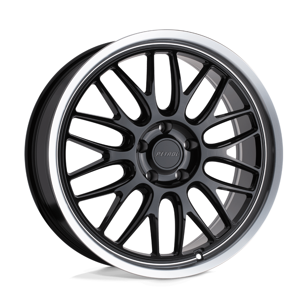 Felga aluminiowa P4C Gloss Black W/ Machined Cut Lip PETROL