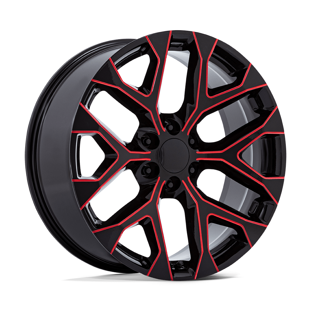 Felga aluminiowa PR177 Gloss Black Red Milled PERFORMANCE REPLICAS