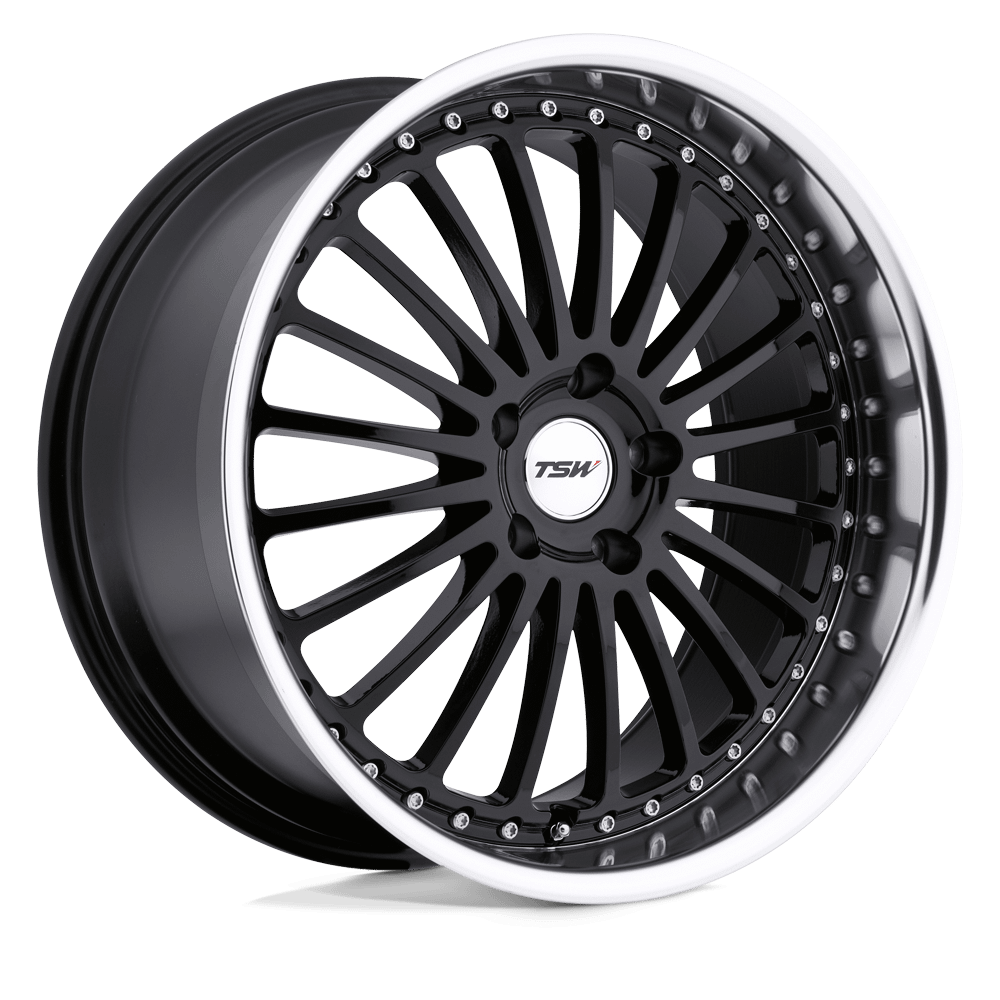 Felga aluminiowa SILVERSTONE Gloss Black W/ Mirror Cut Lip TSW