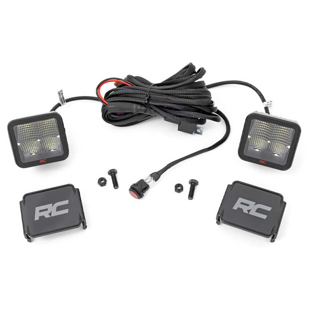 Lampy LED 2″ kwadratowe flood beam Rough Country Spectrum