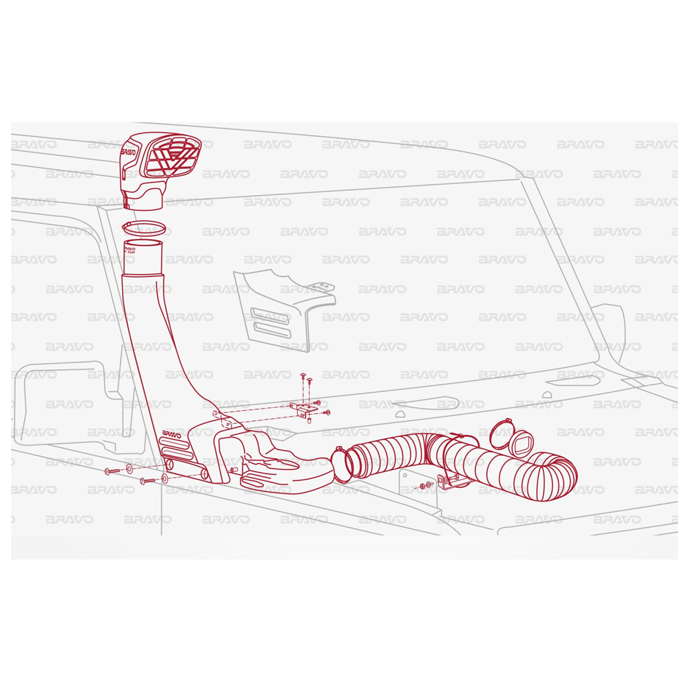 snorkel-wlot-powietrza-z-silikonowym-przewodem-bravo snorkel-wlot-powietrza-z-silikonowym-przewodem-bravo